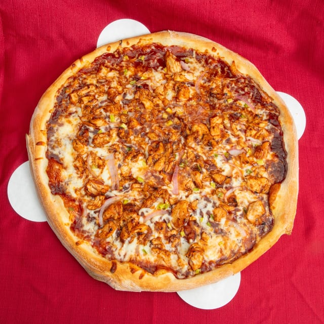 BBQ Chicken Pizza.