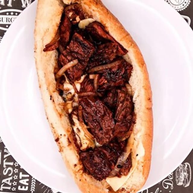 Honey BBQ Steak Tip Sub.