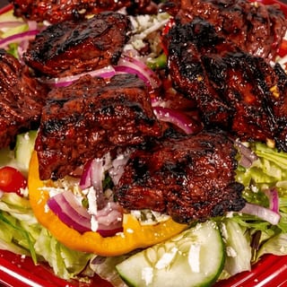 Honey BBQ Steak Tip Rice Bowl