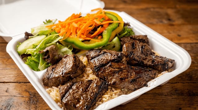 Steak Tips Dinner.
