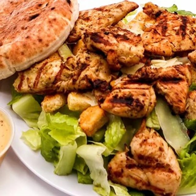 Chicken Caesar Salad.