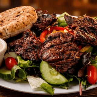 Honey BBQ Steak Tip Salad