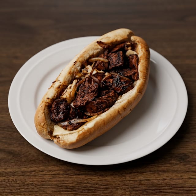 Honey BBQ Steak Tip Sub.