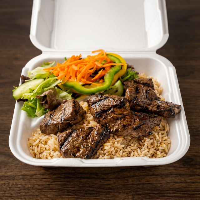 Steak Tips Dinner.