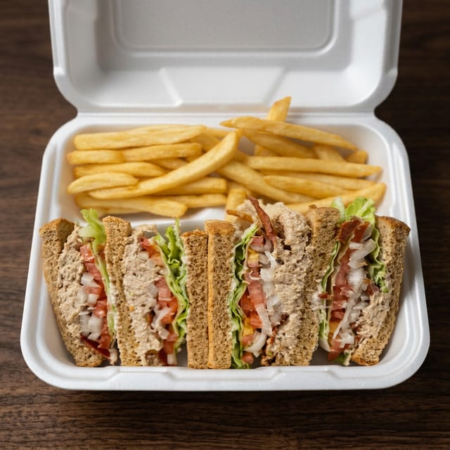 Tuna Club Sandwich.