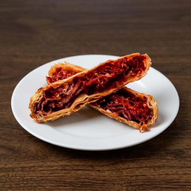 Pastrami Egg Roll.